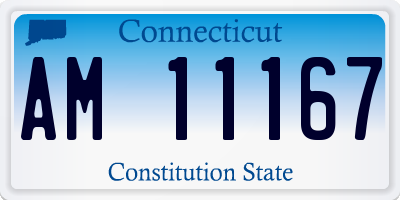 CT license plate AM11167