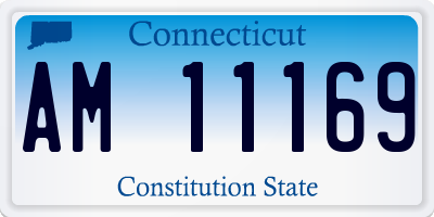 CT license plate AM11169