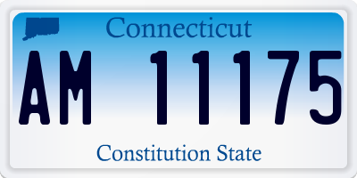 CT license plate AM11175