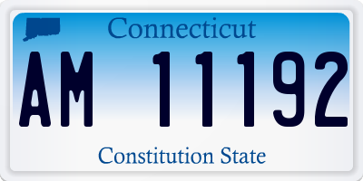 CT license plate AM11192