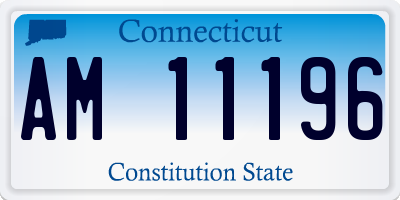 CT license plate AM11196