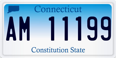 CT license plate AM11199