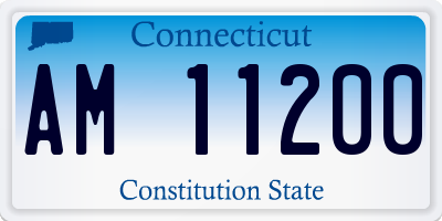 CT license plate AM11200