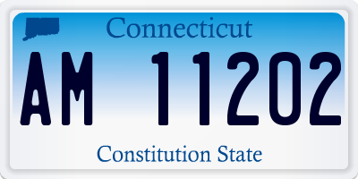 CT license plate AM11202