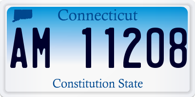 CT license plate AM11208