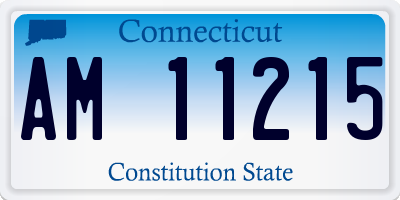 CT license plate AM11215
