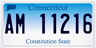 CT license plate AM11216