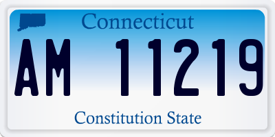 CT license plate AM11219