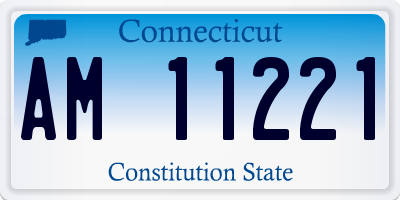 CT license plate AM11221
