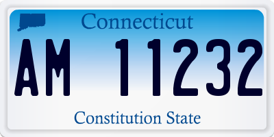 CT license plate AM11232