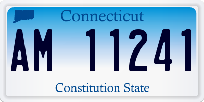 CT license plate AM11241