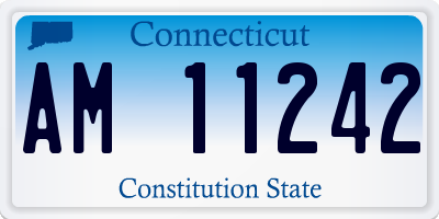 CT license plate AM11242