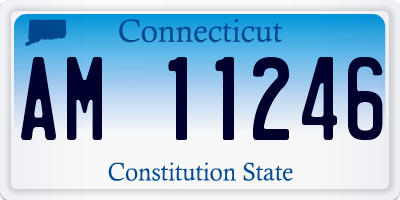 CT license plate AM11246