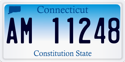 CT license plate AM11248