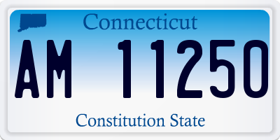 CT license plate AM11250