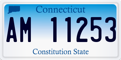 CT license plate AM11253