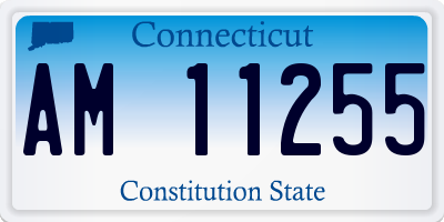 CT license plate AM11255