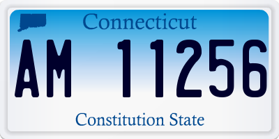 CT license plate AM11256