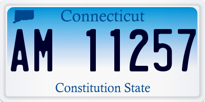 CT license plate AM11257