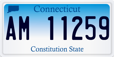 CT license plate AM11259