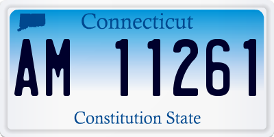 CT license plate AM11261