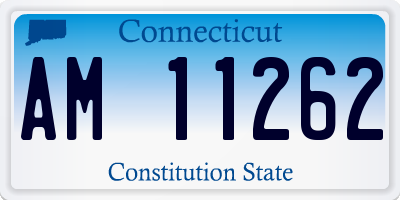 CT license plate AM11262