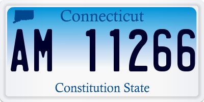 CT license plate AM11266