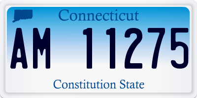 CT license plate AM11275