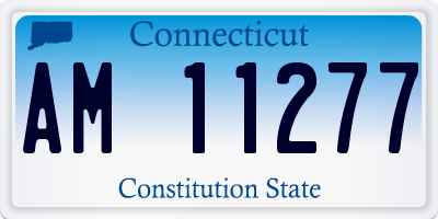 CT license plate AM11277