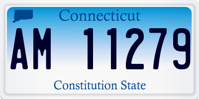 CT license plate AM11279