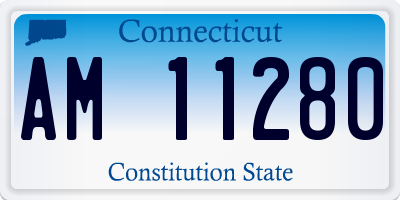 CT license plate AM11280