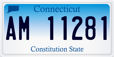 CT license plate AM11281