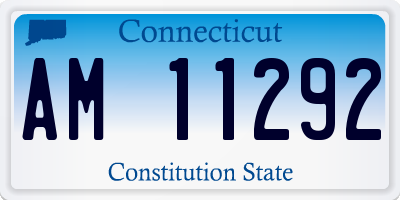 CT license plate AM11292
