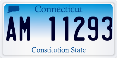 CT license plate AM11293