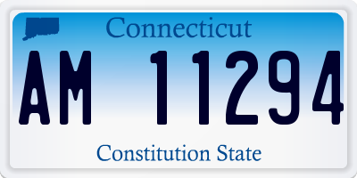 CT license plate AM11294