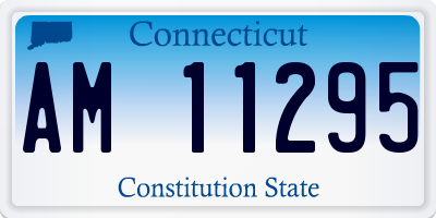 CT license plate AM11295