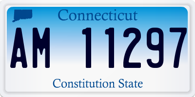 CT license plate AM11297
