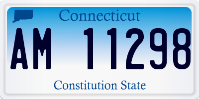 CT license plate AM11298