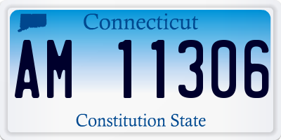 CT license plate AM11306