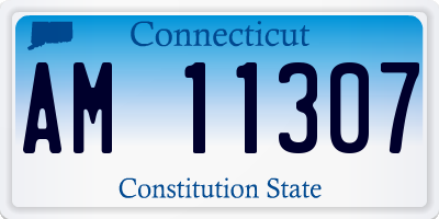 CT license plate AM11307