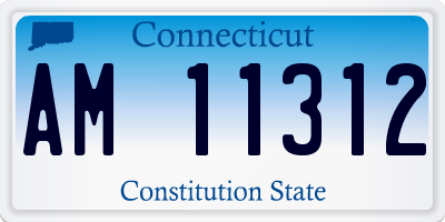 CT license plate AM11312