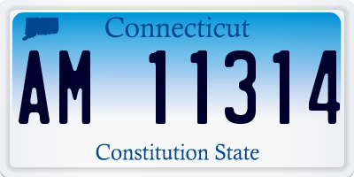 CT license plate AM11314