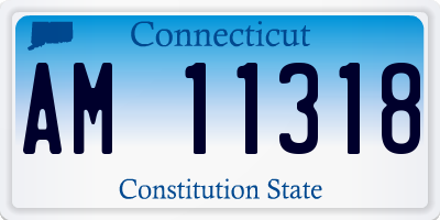 CT license plate AM11318
