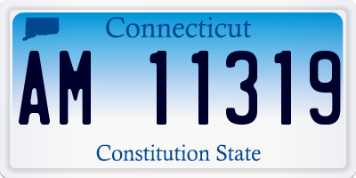 CT license plate AM11319