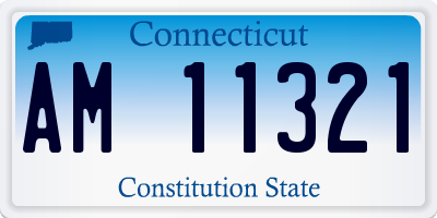 CT license plate AM11321