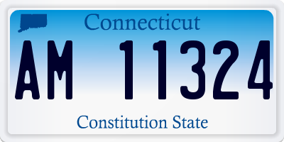 CT license plate AM11324