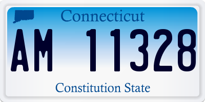 CT license plate AM11328