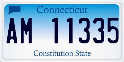 CT license plate AM11335