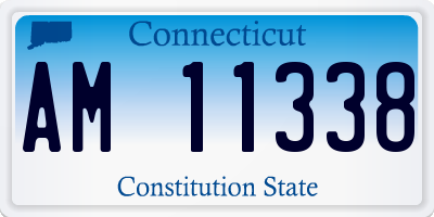 CT license plate AM11338