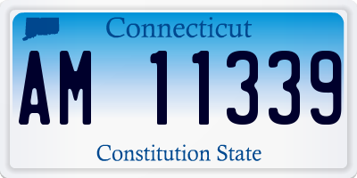 CT license plate AM11339